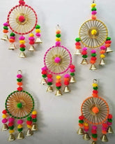 Indian Windchime Pair, Wall Hanging, Wall Art Showpiece, Decorative Hanging, Birthday Gift, Diwali Gift, Home Decor, Wedding Wall Hanging
